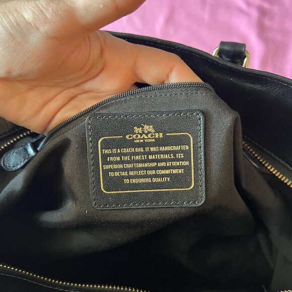 Coach Blake 25 & Blake Mini Carry Alls - Matching Mommy & Me Black Satchels - Picture 8 of 16